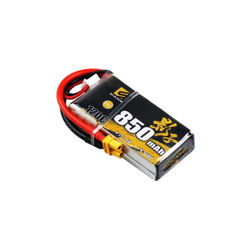 850mAh 120C LiHV Battery Series – 2S / 3S / 4S / 6S High-Voltage Packs for FPV Drones & Mini RC (XT60 / XT30)