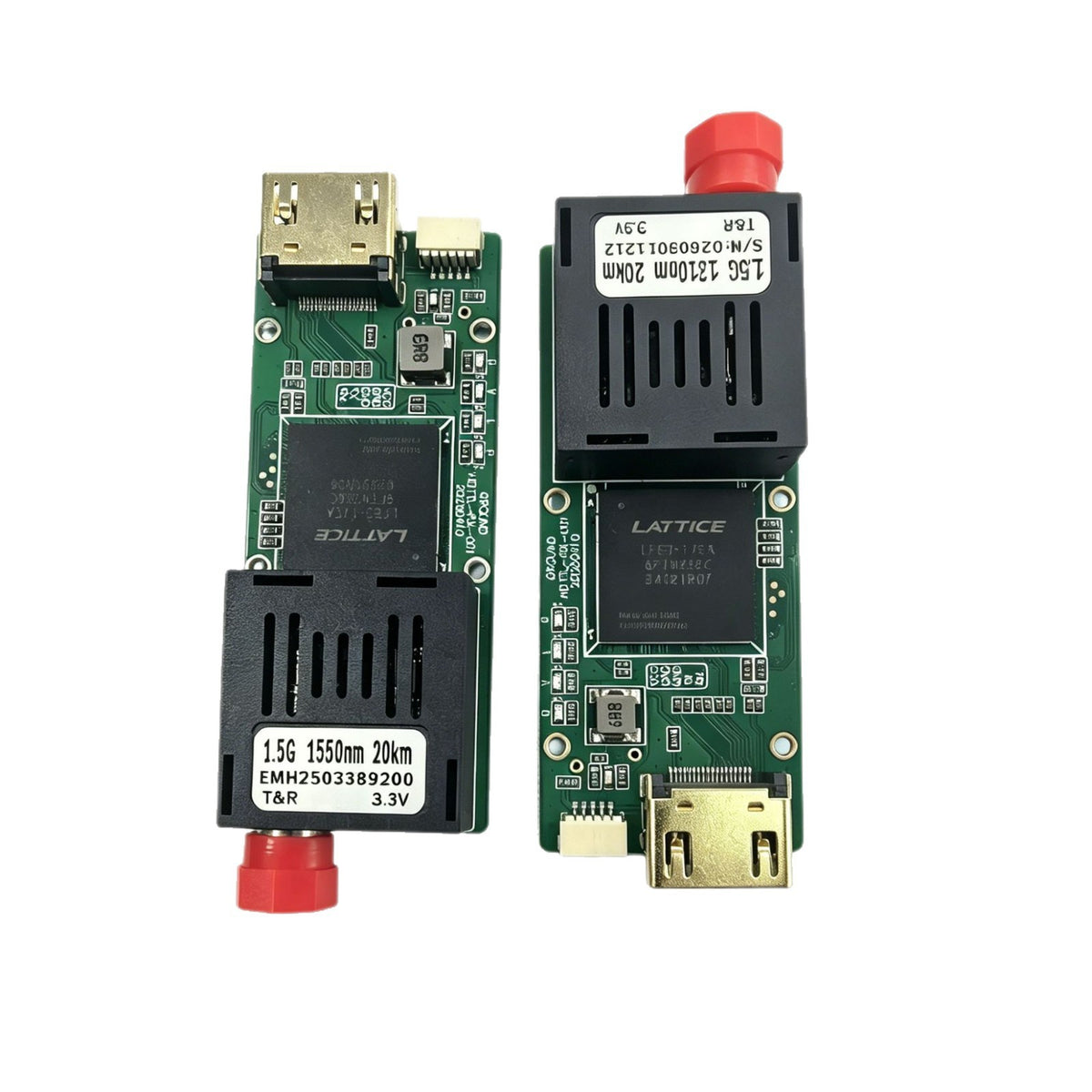 1-Channel HDMI + 1-Way TTL Optical Transceiver – BiDi, 20-60KM, 1×9, 1310/1550nm, Customizable