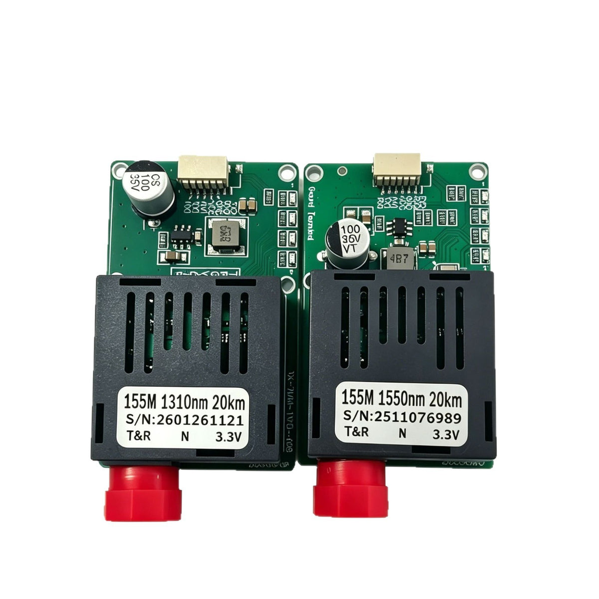 1×9 TTL BiDi Optical Transceiver – 2510-B Type, 1-Channel, 20-100KM, 1310/1550nm, Capacitive T-R Board