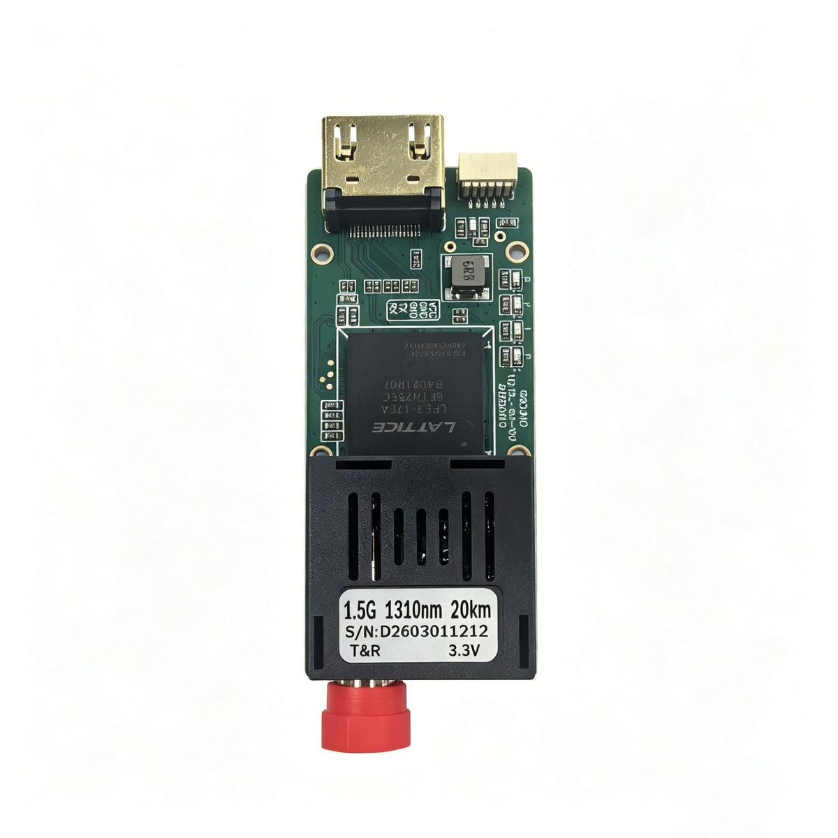 1-Channel HDMI + 1-Way TTL Optical Transceiver – BiDi, 20-60KM, 1×9, 1310/1550nm, Customizable