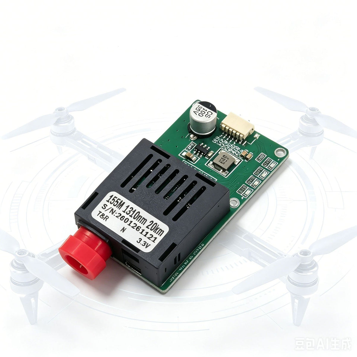 1×9 TTL BiDi Optical Transceiver – 2510-B Type, 1-Channel, 20-100KM, 1310/1550nm, Capacitive T-R Board