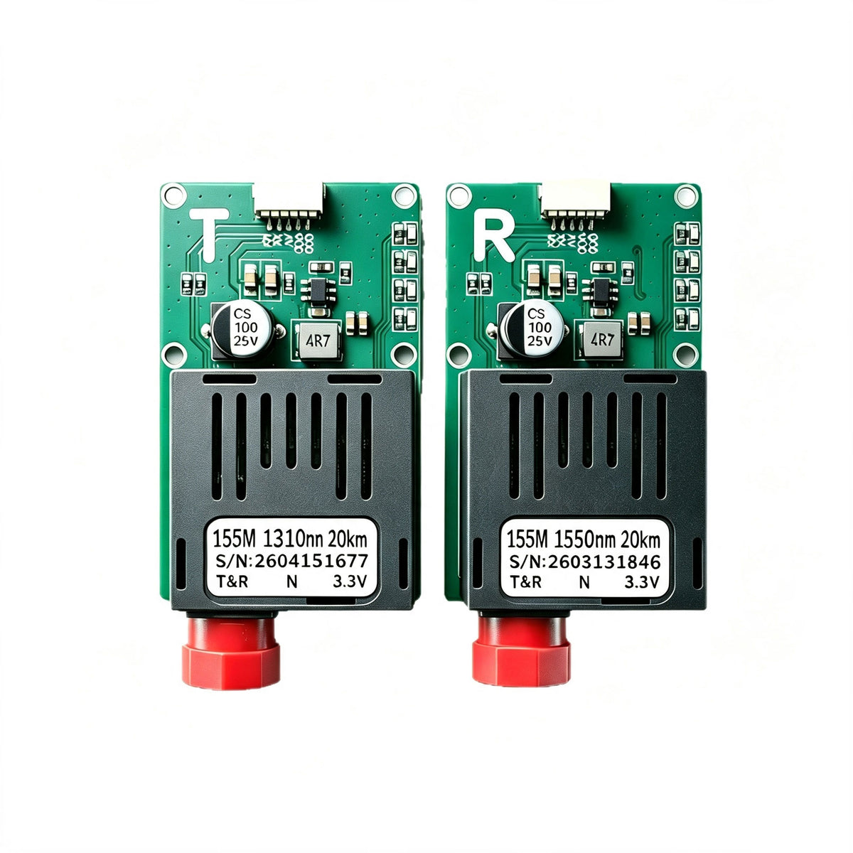 1×9 TTL Single-Fiber BiDi Transceiver Optic Module – 1V 1-Channel, 20-100KM, 2510-A Type (FC/ST/SC Optional)