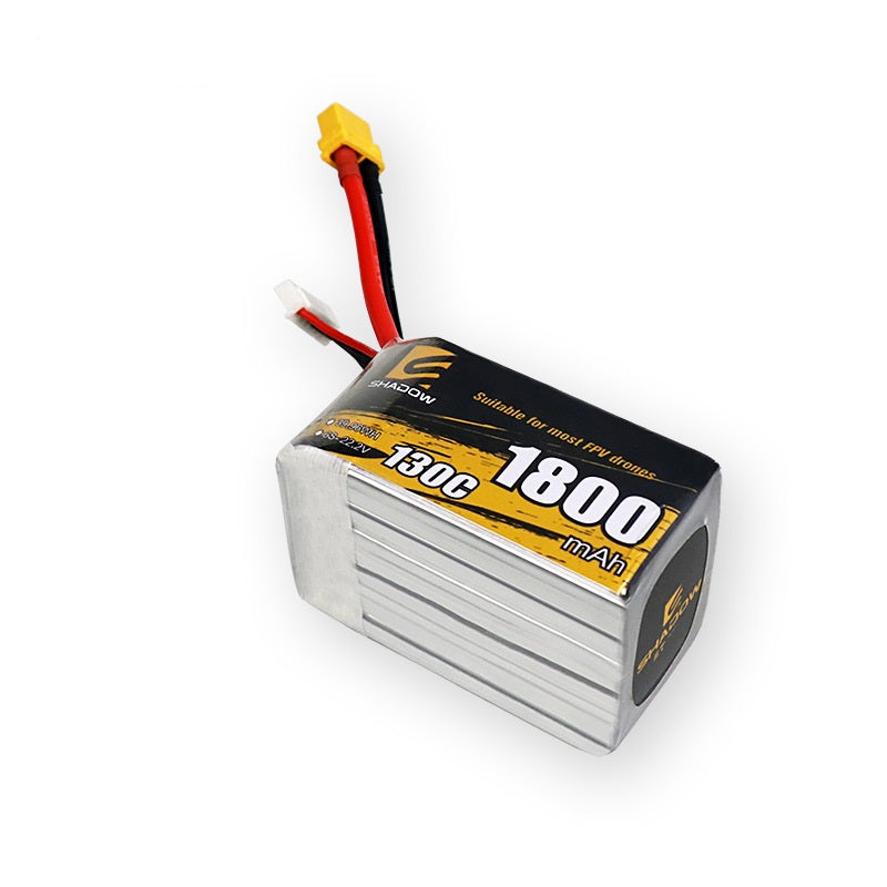 1800mAh 130C LiPo Battery Series – 4S / 6S High-Capacity High-Burst Packs for FPV Racing & Freestyle (XT60)