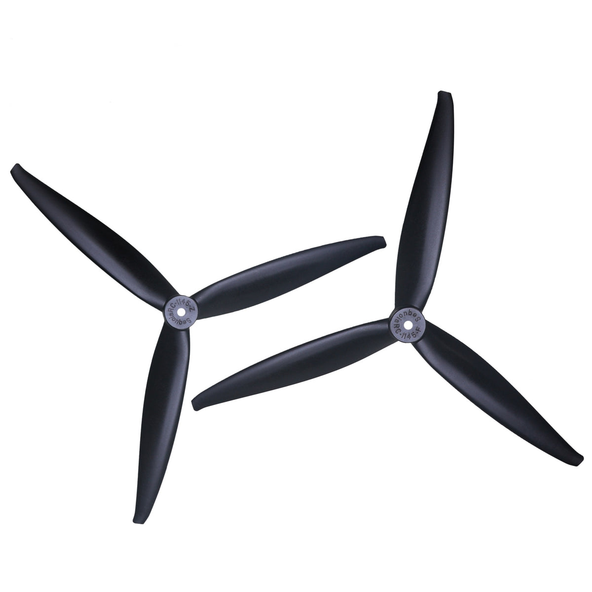 1145 11x4.5 Tri-Blade 11-Inch FPV Racing Propeller Set – Fiberglass/Nylon Composite, High-Speed Performance for 3110-3115 Motors, 2CW+2CCW, Black (4Pcs)