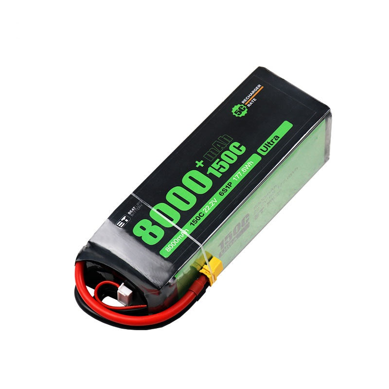 8000mAh 6S 22.2V 150C LiPo Battery – Ultra-High-Capacity Extreme-Burst Pack for X-Class & Heavy-Lift FPV (XT60)