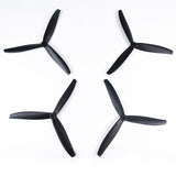 8040 8x4x3 Tri-Blade 8-Inch FPV Propeller Set, Long-Range & Freestyle Compatible, 2CW+2CCW Black (4Pcs)