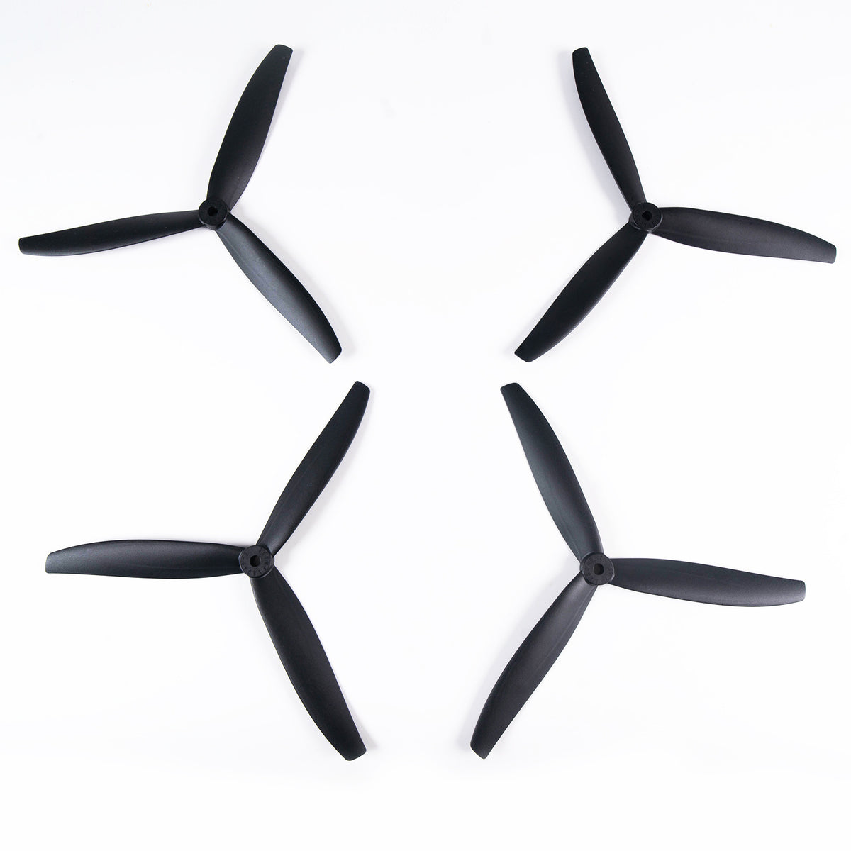 8040 8x4x3 Tri-Blade 8-Inch FPV Propeller Set, Long-Range & Freestyle Compatible, 2CW+2CCW Black (4Pcs)