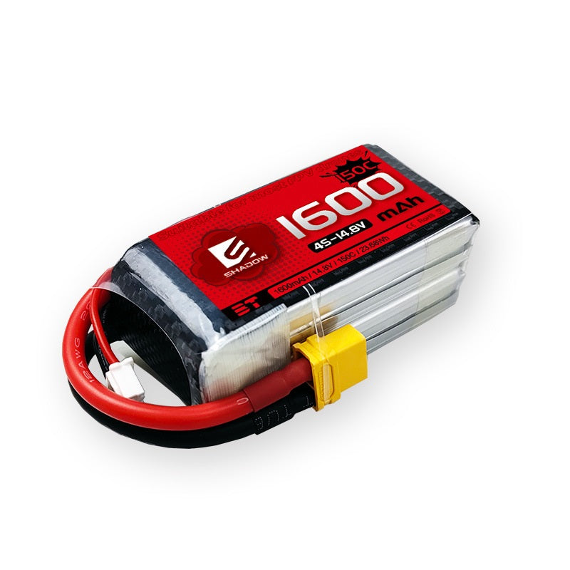 1600mAh 150C LiPo Battery Series – 4S / 6S High-Capacity High-Burst Packs for FPV Racing & Freestyle (XT60)