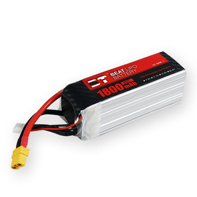 1800mAh 65C LiPo Battery Series – 4S / 6S High-Capacity Long-Endurance Packs for FPV Drones & RC (XT60)