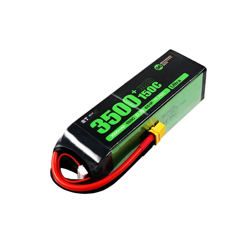 3500mAh 6S 22.2V 150C LiPo Battery – High-Capacity High-Burst Pack for 7-10" FPV Drones & RC (XT60)