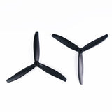 7040 7x4x3 Tri-Blade 7-Inch FPV Propeller Set – 2CW+2CCW, Durable for Freestyle & DIY Drones, Black (4Pcs)
