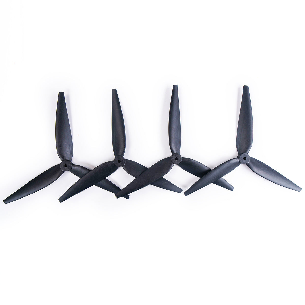 1050 10x5x3 Tri-Blade 10-Inch FPV Propeller Set – Reinforced Nylon, High-Efficiency for DIY RC Drones, 2CW+2CCW Black (4Pcs)