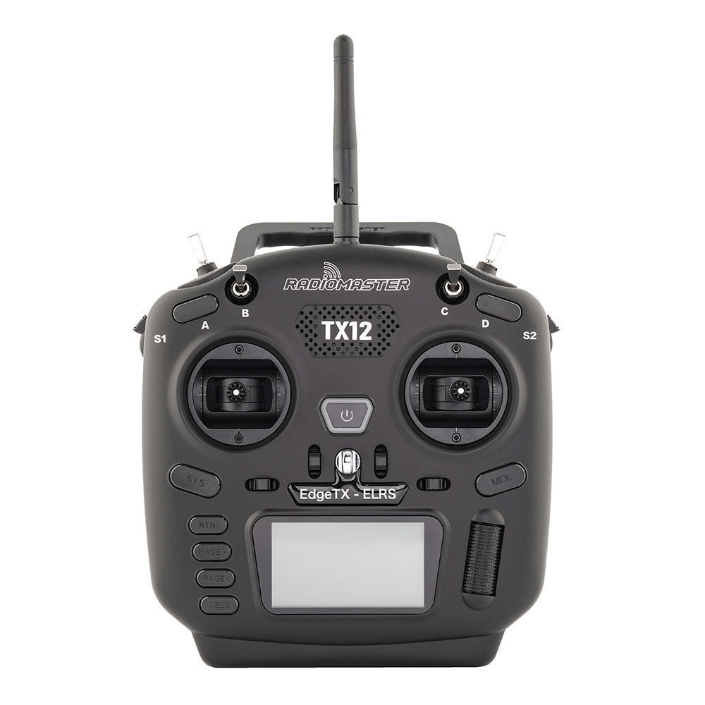 RadioMaster TX12 Mark II 2.4GHz 16CH FPV Radio Transmitter – ELRS / CC2500 Dual Protocol Option with EdgeTX & Hall Gimbals