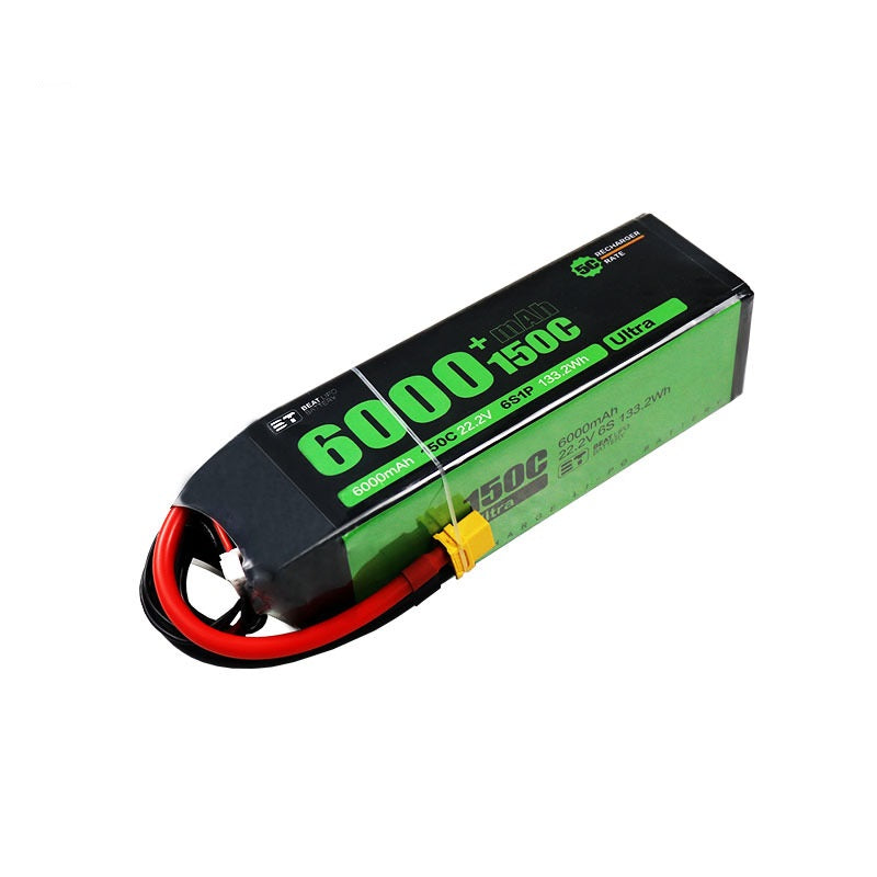 6000mAh 6S 22.2V 150C LiPo Battery – Ultimate High-Capacity Race Pack for Large-Scale RC & FPV (XT60)