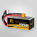 1350mAh 130C LiPo Battery Series – 4S / 6S Lightweight High-Burst Packs for FPV Racing & Freestyle (XT60)