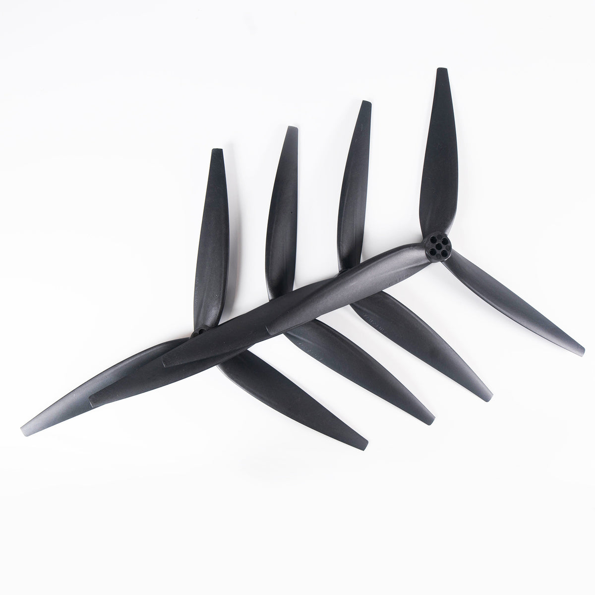 1308 13x8x3 Tri-Blade 13-Inch FPV Propeller Set – Reinforced Nylon, Heavy-Lift for Large DIY Drones, 2CW+2CCW, Black (4Pcs)