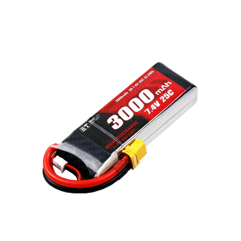 3000mAh 25C LiPo Battery Series – 2S / 3S High-Capacity Long-Endurance Packs for FPV Drones & RC (XT60 / Anti-Slip T-Plug)