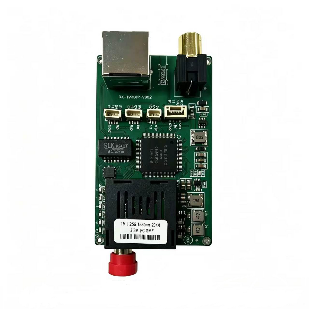 1-Channel 100M Ethernet + 2-Way TTL Optical Transceiver – BiDi, 20-60KM, 1×9, 1310/1550nm, Customizable