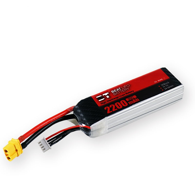 2200mAh 3S 11.1V 25C LiPo Battery – All-Purpose RC & FPV Drone Power Pack (XT60 / T-Plug)