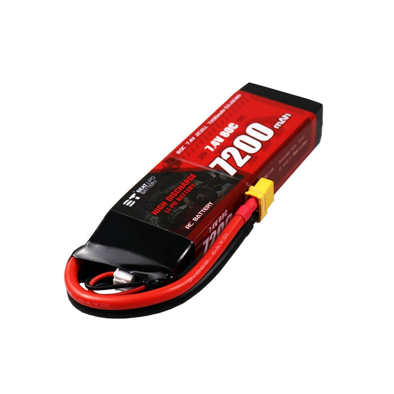7200mAh 80C LiPo Battery Series – 2S / 3S Ultra-High-Capacity High-Burst Packs for RC Cars & FPV Drones (XT60 / T-Plug)