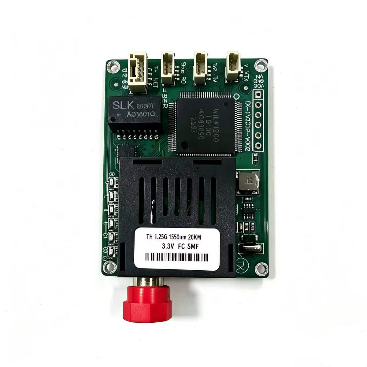 1-Channel 100M Ethernet + 2-Way TTL Optical Transceiver – BiDi, 20-60KM, 1×9, 1310/1550nm, Customizable