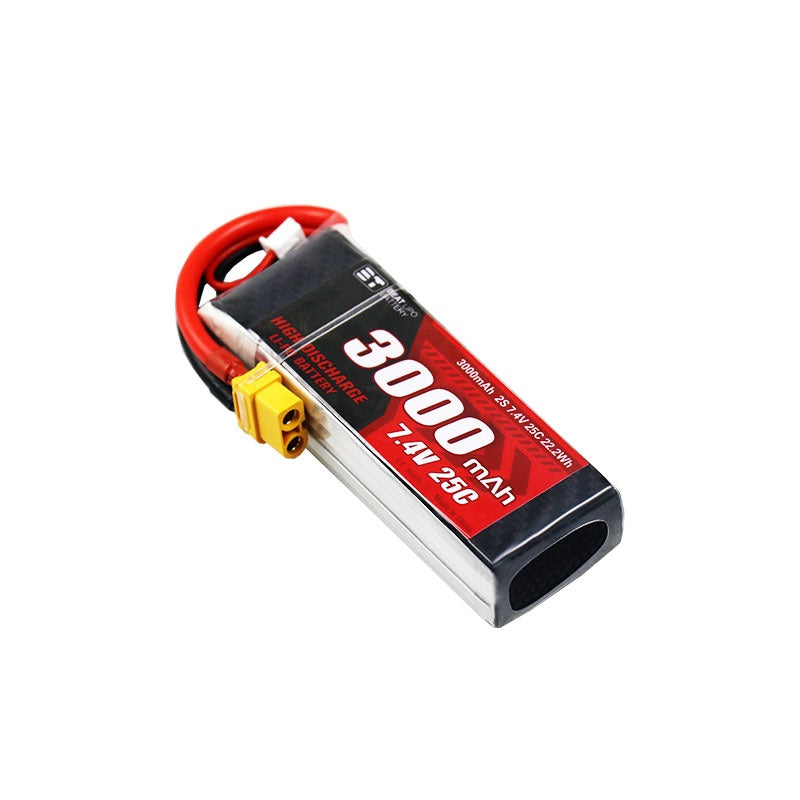 3000mAh 25C LiPo Battery Series – 2S / 3S High-Capacity Long-Endurance Packs for FPV Drones & RC (XT60 / Anti-Slip T-Plug)