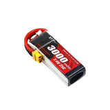 3000mAh 25C LiPo Battery Series – 2S / 3S High-Capacity Long-Endurance Packs for FPV Drones & RC (XT60 / Anti-Slip T-Plug)