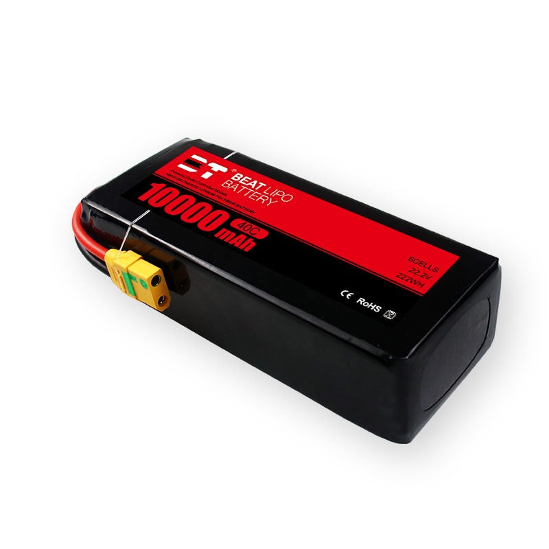 10000mAh 40C LiPo Battery Pack – 4S / 6S / 8S for 10" FPV X-Class & Heavy-Lift Drones (XT90)