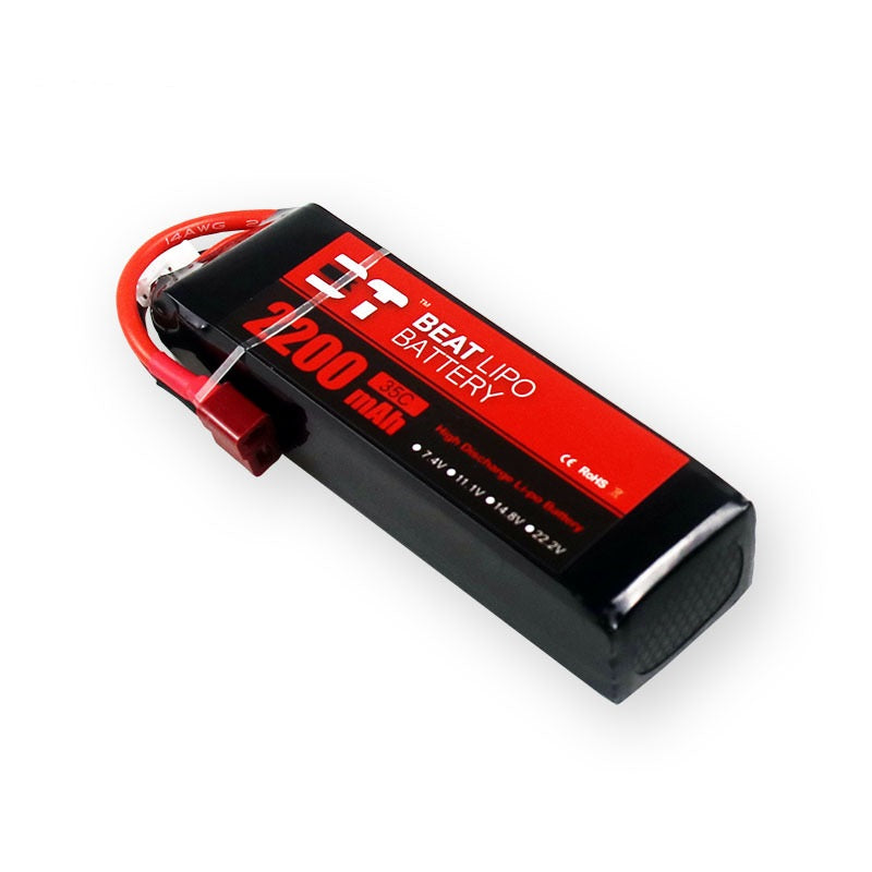 2200mAh 3S 11.1V 35C LiPo Battery – High-Power Upgrade Pack for RC Cars & FPV Drones (XT60 / T-Plug)