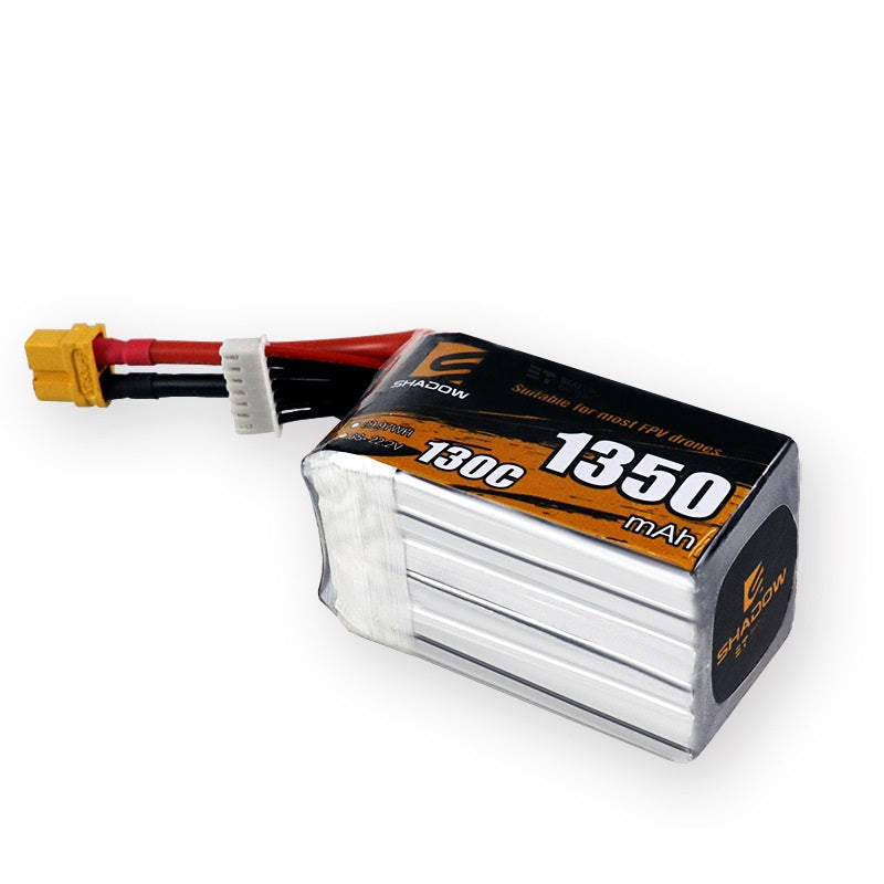 1350mAh 130C LiPo Battery Series – 4S / 6S Lightweight High-Burst Packs for FPV Racing & Freestyle (XT60)