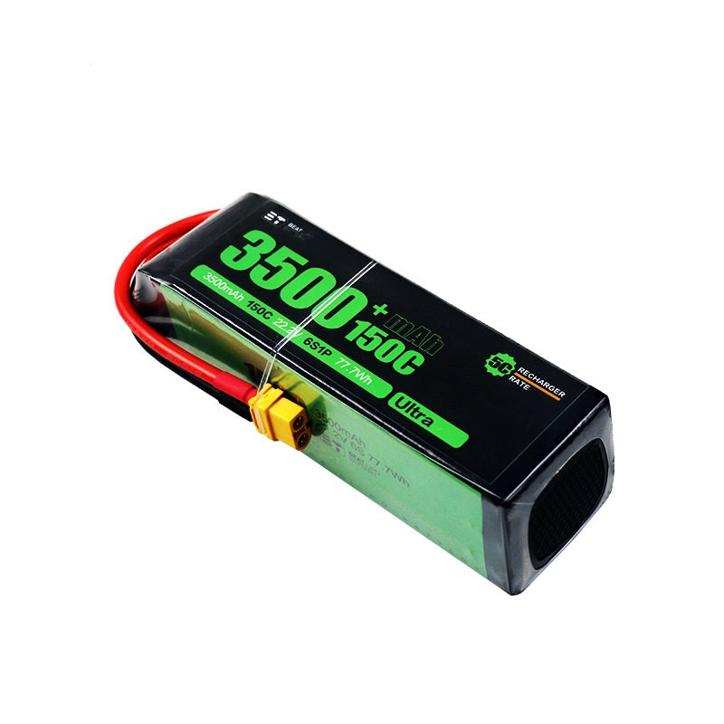 3500mAh 6S 22.2V 150C LiPo Battery – High-Capacity High-Burst Pack for 7-10" FPV Drones & RC (XT60)