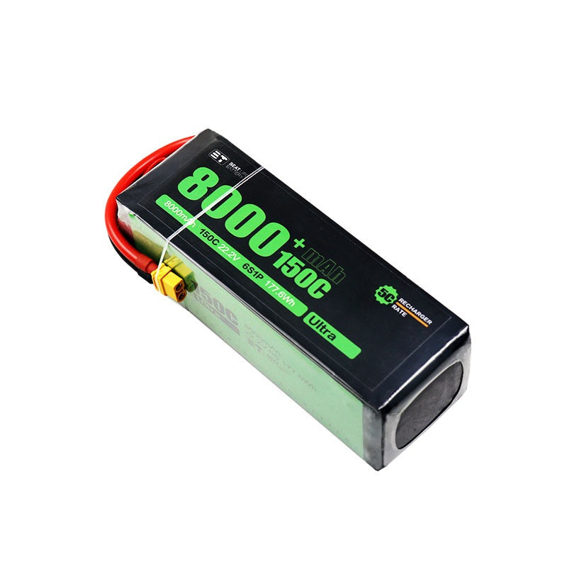 8000mAh 6S 22.2V 150C LiPo Battery – Ultra-High-Capacity Extreme-Burst Pack for X-Class & Heavy-Lift FPV (XT60)