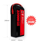 32000mAh 6S 22.8V 25C LiHV Battery – High-Capacity Solid-State Industrial Pack for Heavy-Lift UAVs (XT90 Anti-Spark)