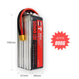 5500mAh 6S 22.2V 65C LiPo Battery – High-Capacity High-Burst Pack for Long-Range FPV & Large RC (XT60 / T-Plug)