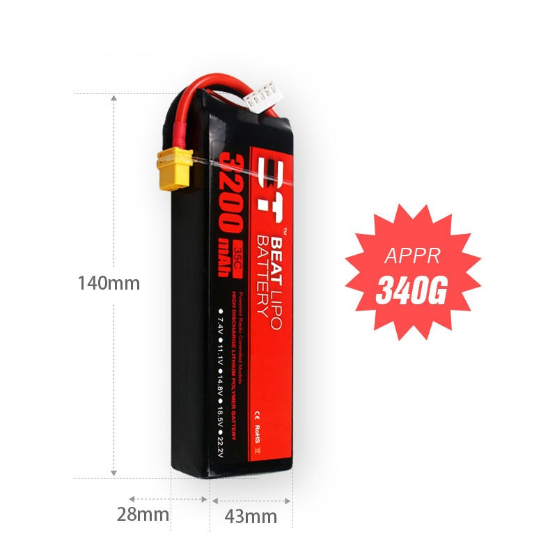 3200mAh 35C LiPo Battery Series – 4S / 6S High-Capacity Long-Endurance Packs for FPV Drones & RC (XT60 / T-Plug)