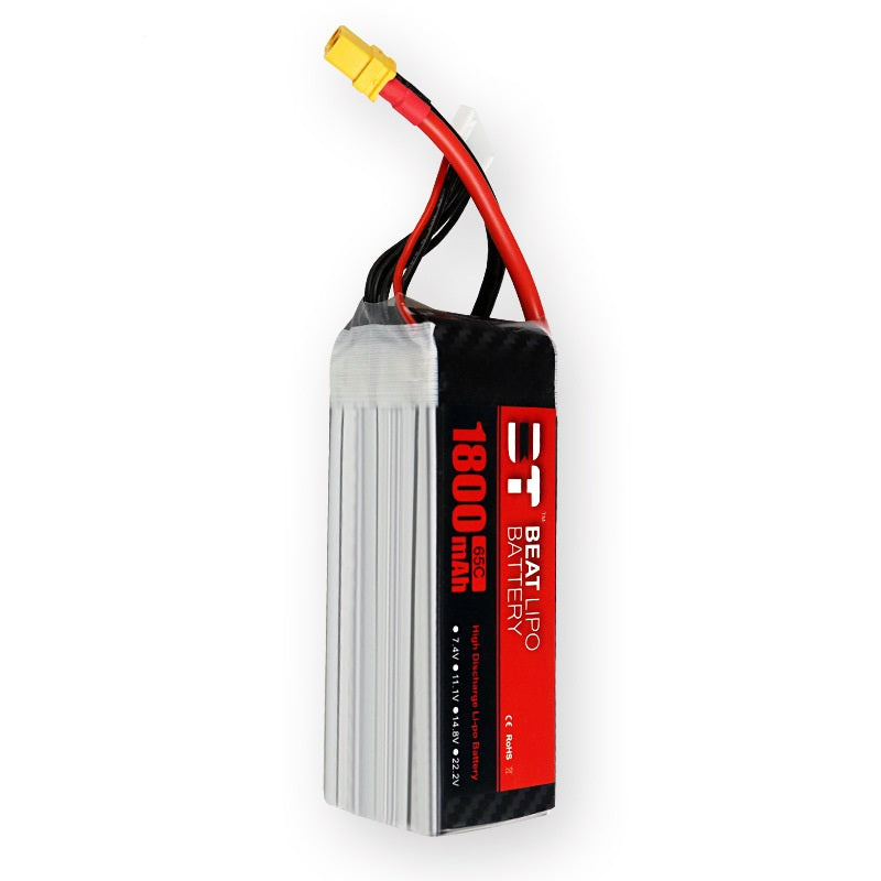 1800mAh 65C LiPo Battery Series – 4S / 6S High-Capacity Long-Endurance Packs for FPV Drones & RC (XT60)