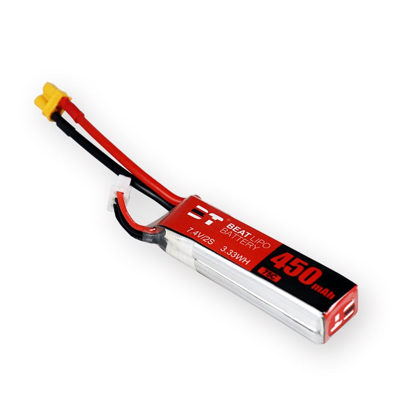 450mAh 75C LiPo Battery Series – 2S / 3S / 4S / 6S Ultra-Light High-Burst Packs for Micro FPV Drones (XT60 / XT30)