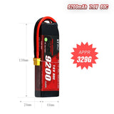 9200mAh 80C LiHV Battery Series – 2S / 3S High-Capacity Packs for RC Cars & FPV Drones (XT60 / T-Plug)