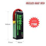 5200mAh 6S 22.2V 150C LiPo Battery – Ultimate High-Capacity Race Pack for X-Class & Heavy-Lift (XT60)