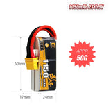 1150mAh LiHV Battery Series – 2S-6S 120C High-Voltage Packs for FPV Drones & Mini RC (XT30)