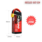 5200mAh 80C LiHV Battery Series – 2S / 3S High-Voltage High-Capacity Packs for RC Cars & FPV Drones (XT60 / T-Plug)
