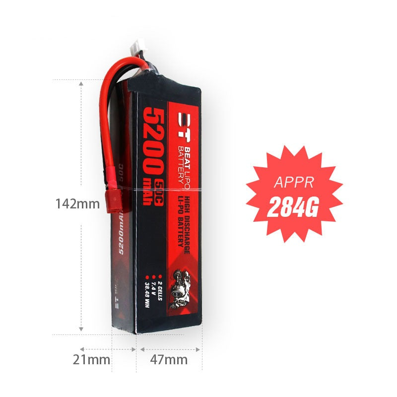 5200mAh 50C Hardcase LiPo Battery Series – 2S / 3S Competition-Grade Packs for RC Cars & FPV Drones (XT60 / T-Plug)
