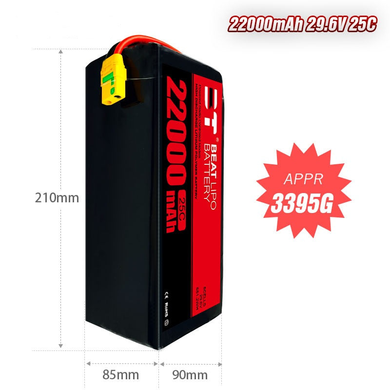 22000mAh 25C LiPo Battery Series – 6S / 8S / 14S Professional Heavy-Lift UAV Power System (XT60)