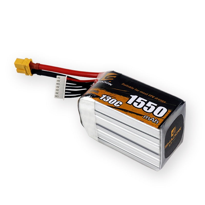1550mAh 130C LiPo Battery Series – 4S / 6S Lightweight High-Burst Packs for FPV Racing & Freestyle (XT60)