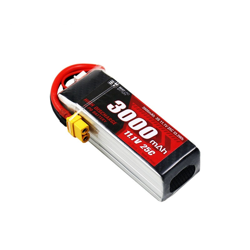 3000mAh 25C LiPo Battery Series – 2S / 3S High-Capacity Long-Endurance Packs for FPV Drones & RC (XT60 / Anti-Slip T-Plug)