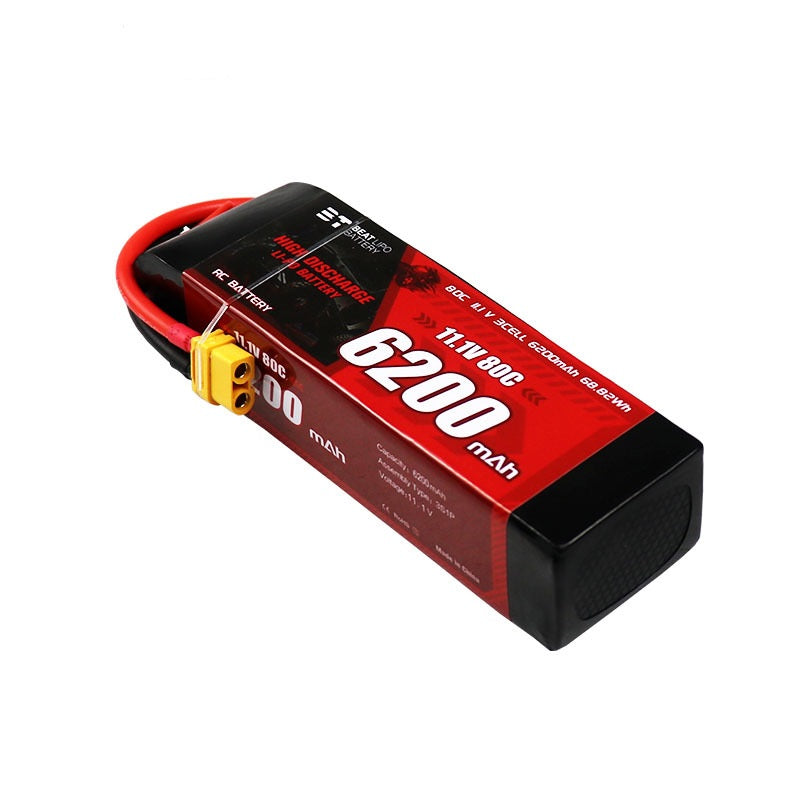 6200mAh 80C LiPo Battery Series – 2S / 3S High-Capacity High-Burst Packs for RC Cars & FPV Drones (XT60 / T-Plug)