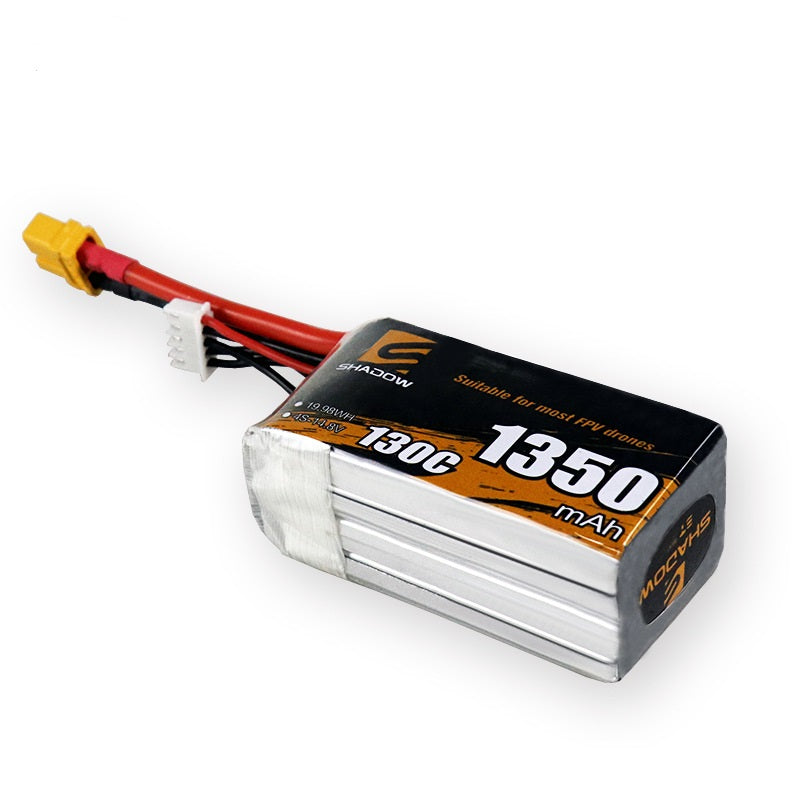 1350mAh 130C LiPo Battery Series – 4S / 6S Lightweight High-Burst Packs for FPV Racing & Freestyle (XT60)