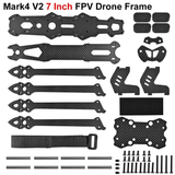 Mark 4 V2 7" FPV Racing Frame Kit – 3K T300 Carbon Fiber, H-Type, 6mm Arms, Freestyle/Long Range Build