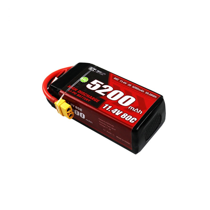 5200mAh 80C LiHV Battery Series – 2S / 3S High-Voltage High-Capacity Packs for RC Cars & FPV Drones (XT60 / T-Plug)
