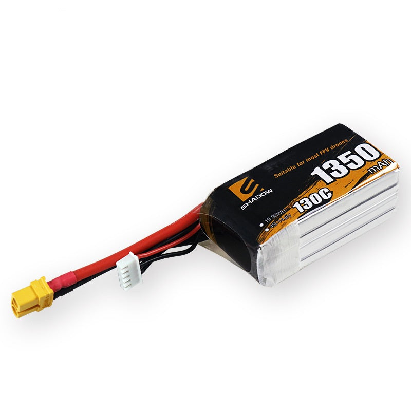 1350mAh 130C LiPo Battery Series – 4S / 6S Lightweight High-Burst Packs for FPV Racing & Freestyle (XT60)